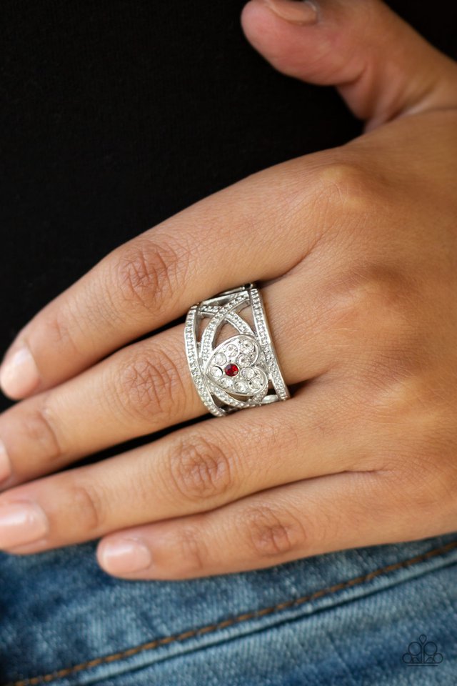Paparazzi ♥ Sweetly Sweetheart - Red ♥ Ring