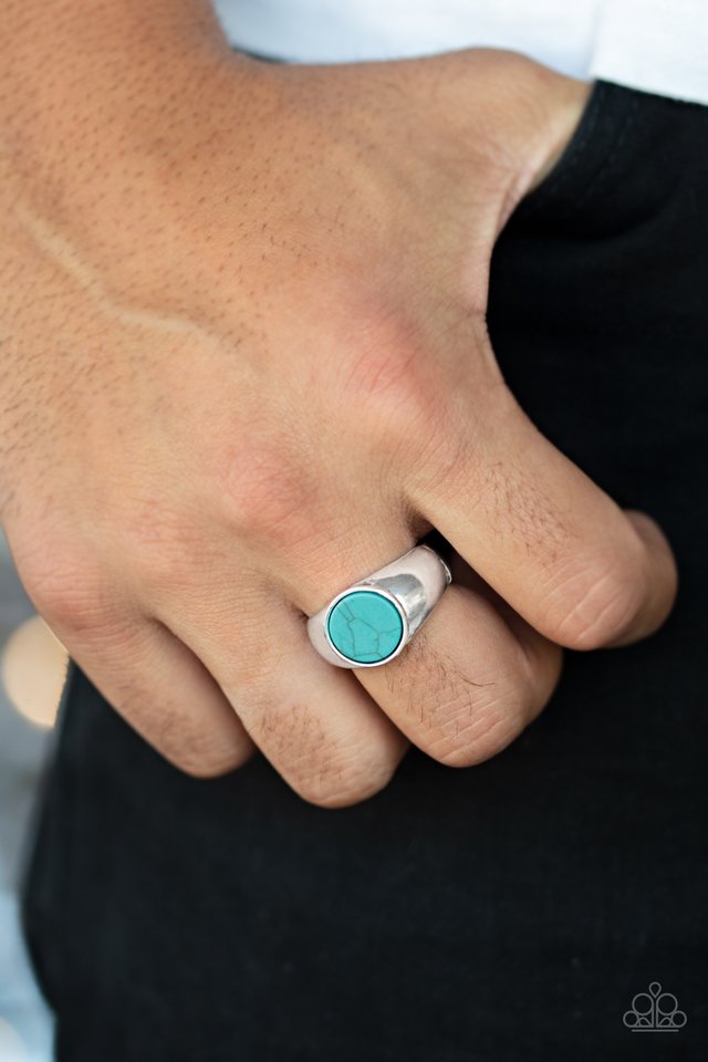 Paparazzi ♥ Carbon Print - Blue ♥ Ring