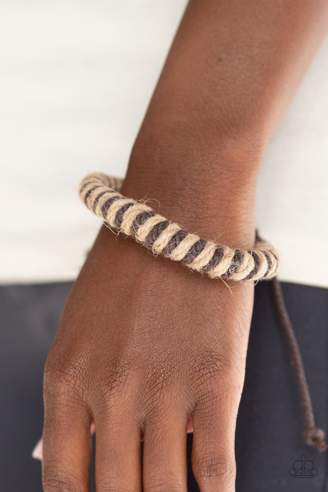 Paparazzi ♥ Island Hopper - Brown ♥ Bracelet