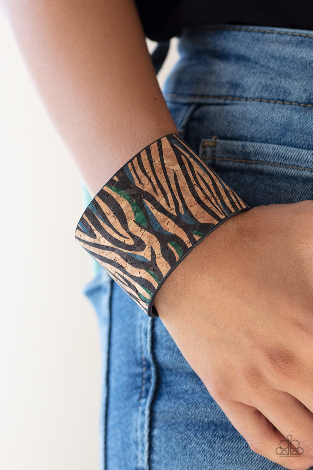 Paparazzi ♥ Show Your True Stripes - Blue ♥ Bracelet