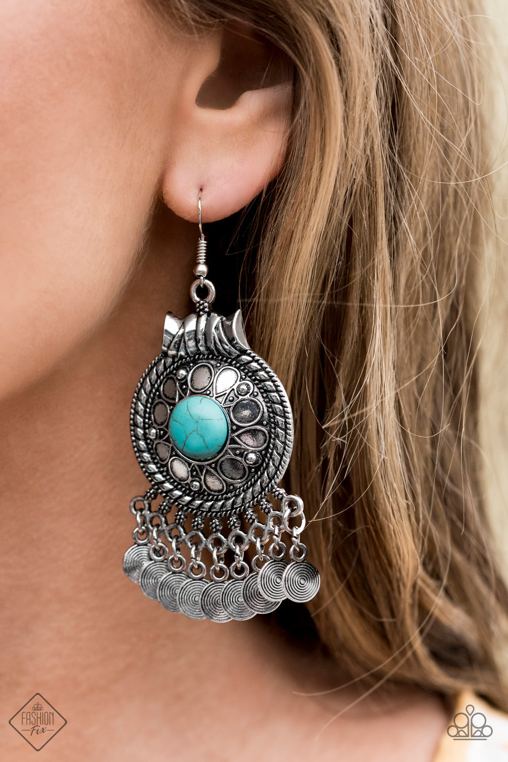 Paparazzi ♥ Rural Rhythm - Blue ♥ Earrings