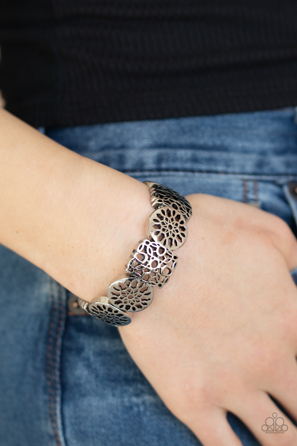 Paparazzi ♥ Mandala Mixer - Silver ♥ Bracelet