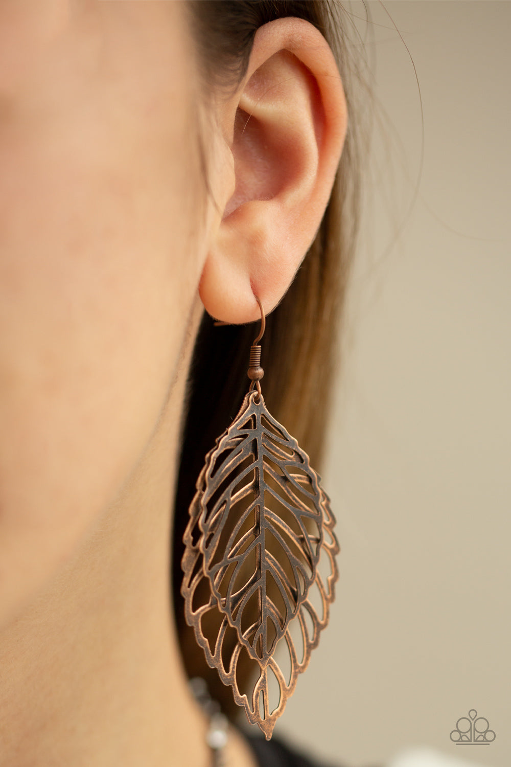 Paparazzi ♥ Take It or LEAF It - Copper ♥ Earrings