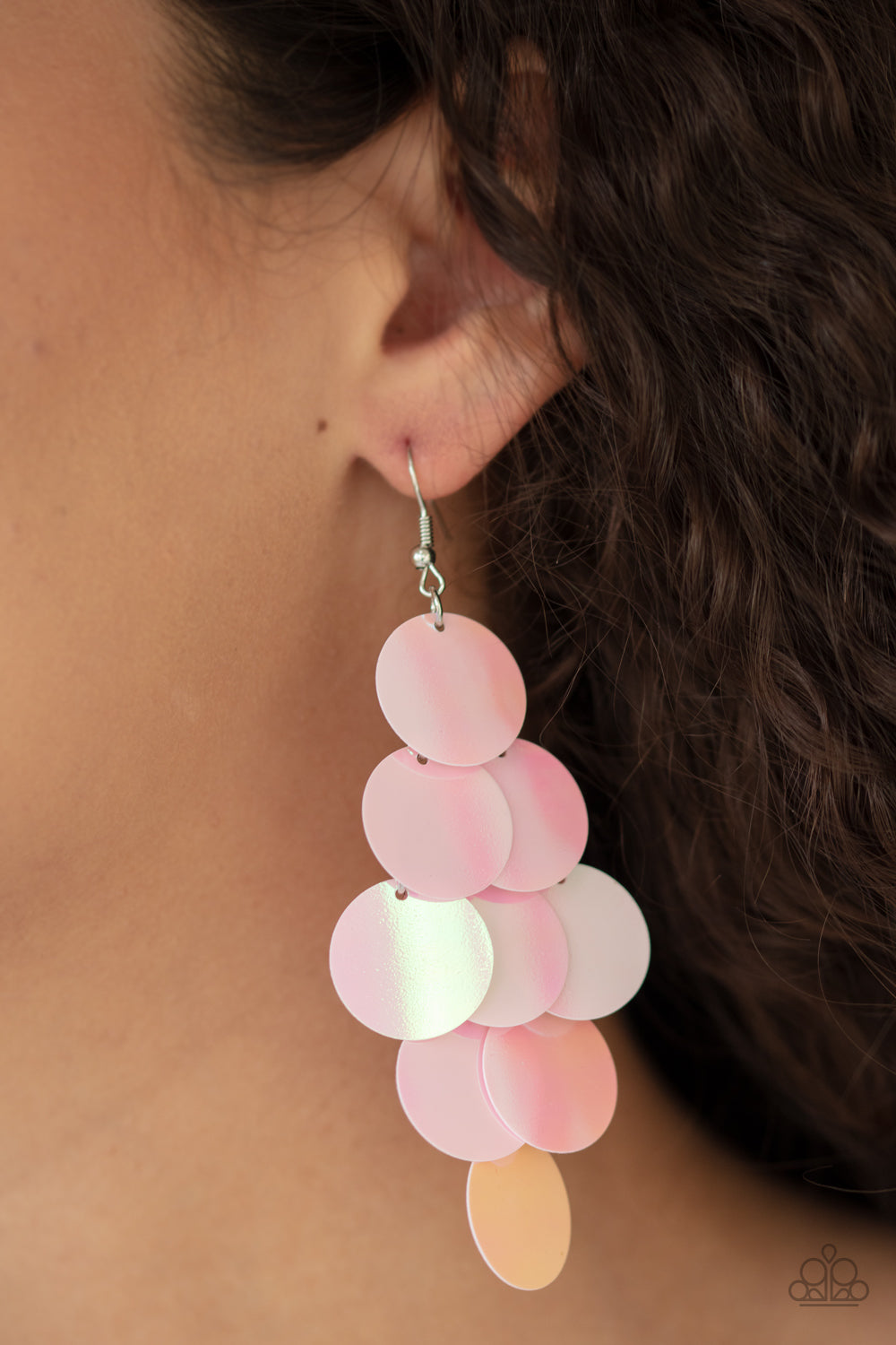 Paparazzi ♥ Mermaid Shimmer - Pink ♥ Earrings