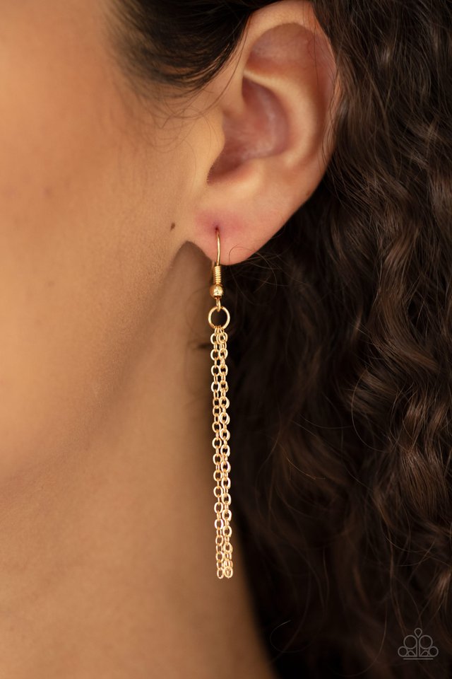 Paparazzi ♥ Heartbeat Bling - Gold ♥ Necklace
