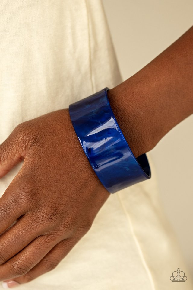 Paparazzi ♥ Glaze Over - Blue ♥ Bracelet