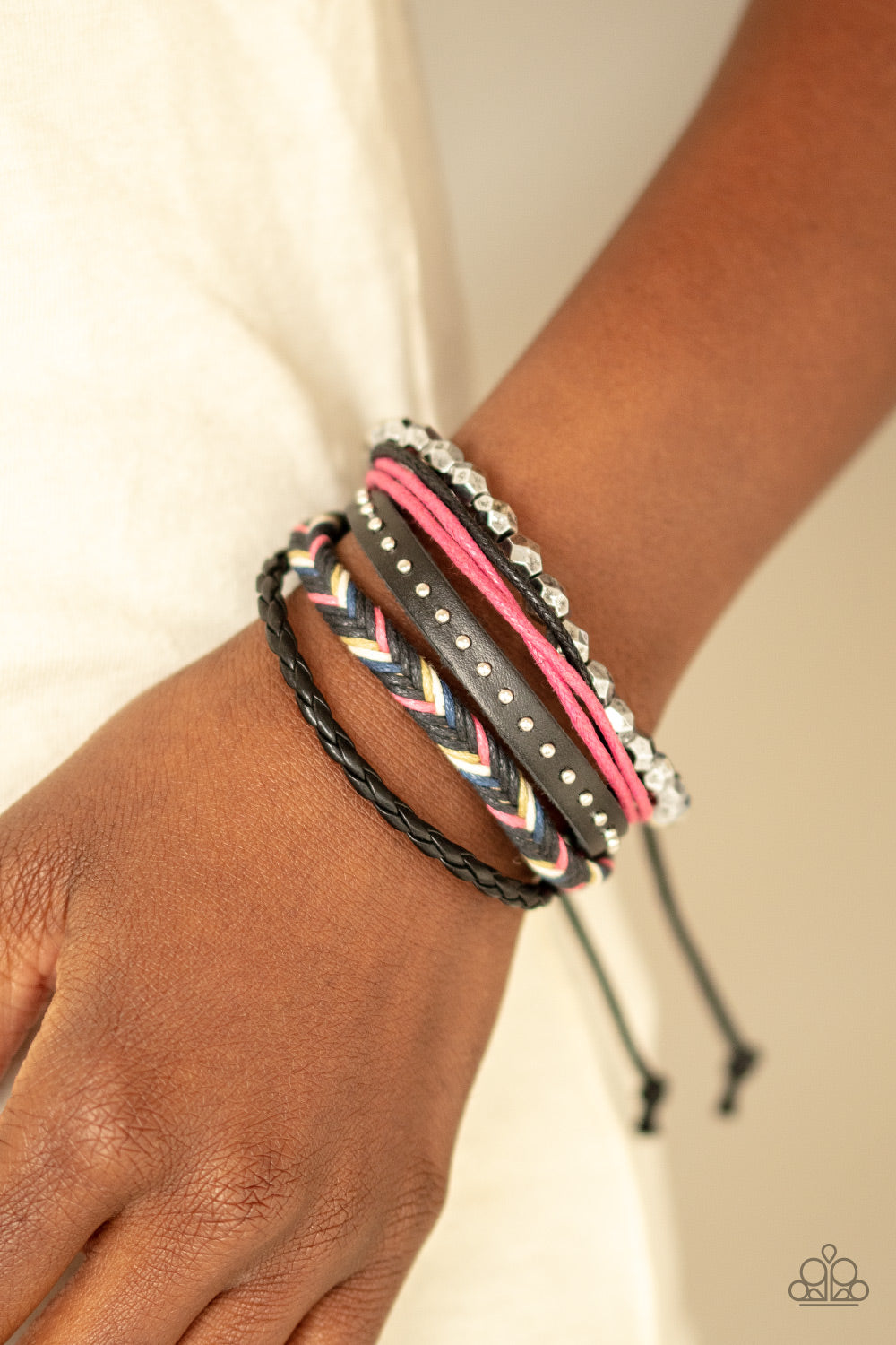 Paparazzi ♥ Wonderfully Wayfarer - Pink ♥ Bracelet