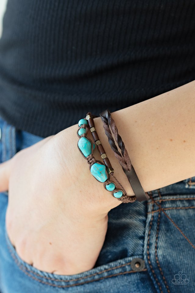 Paparazzi ♥ Trail Magic - Blue ♥ Bracelet