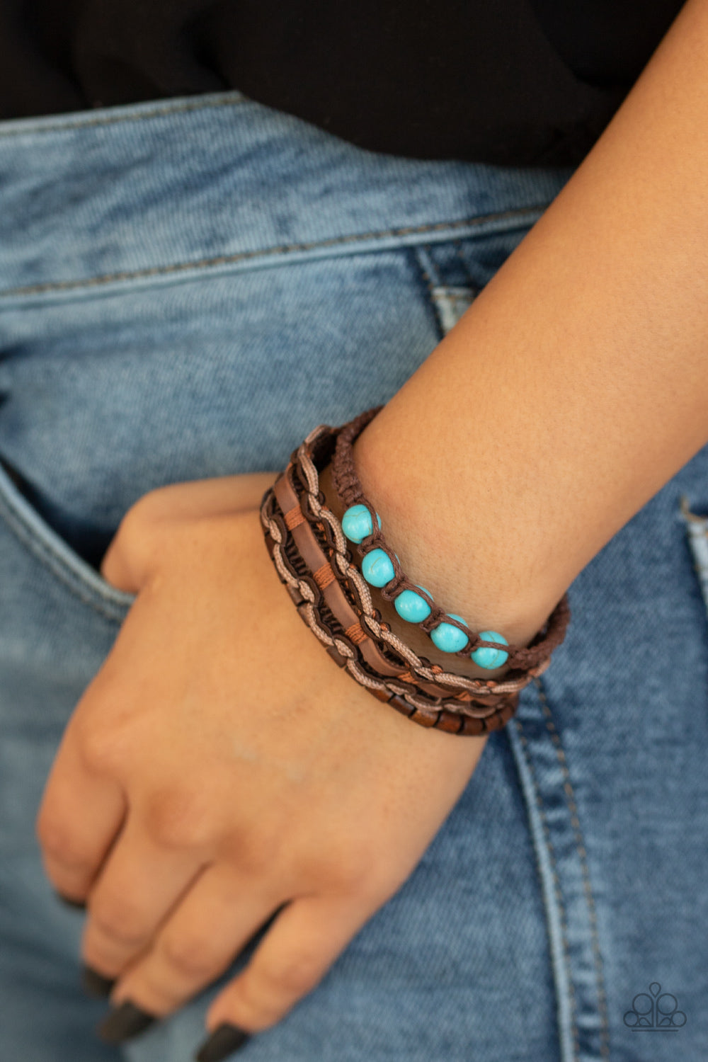 Paparazzi ♥ Geo Rio - Blue ♥ Bracelet