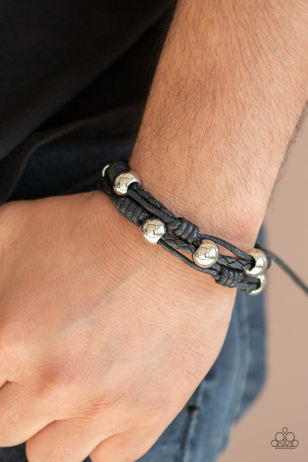 Paparazzi ♥ Free Climb - Black ♥ Bracelet