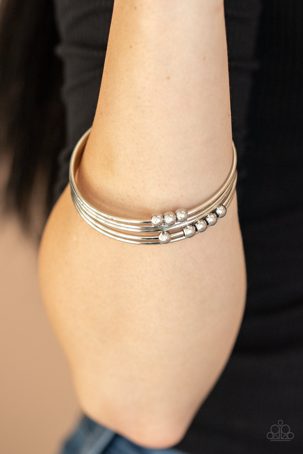 Paparazzi ♥ Stack Challenge - Silver ♥ Bracelet