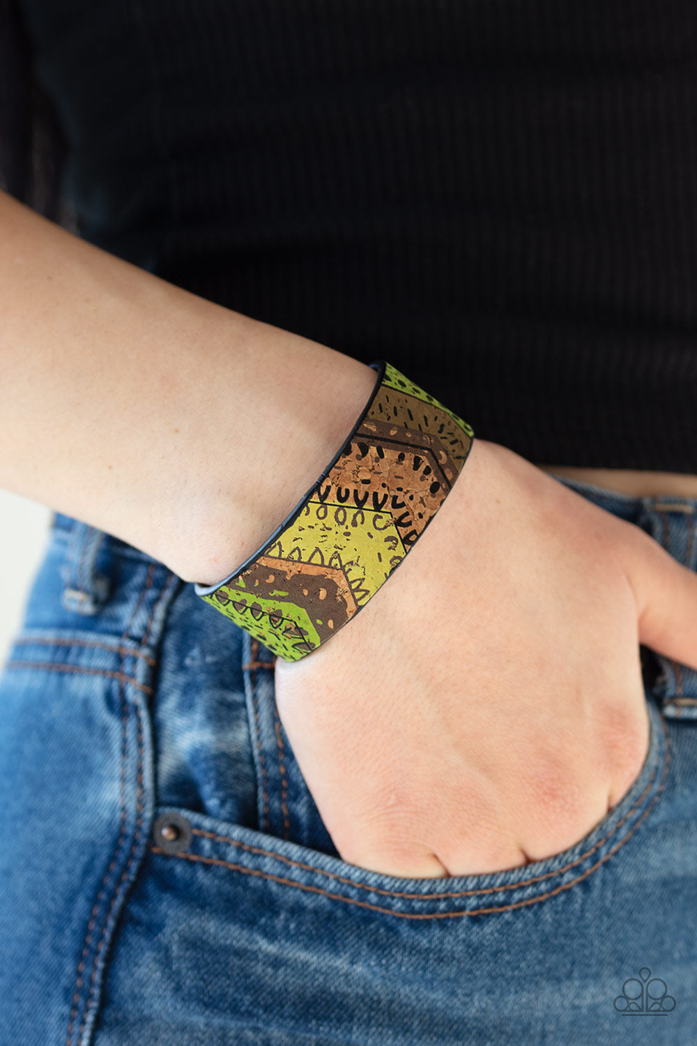 Paparazzi ♥ Come Uncorked - Green ♥ Bracelet