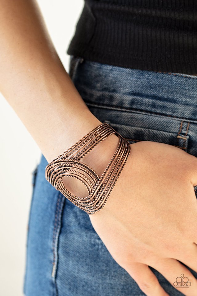 Paparazzi ♥ Rustic Coils - Copper ♥ Bracelet