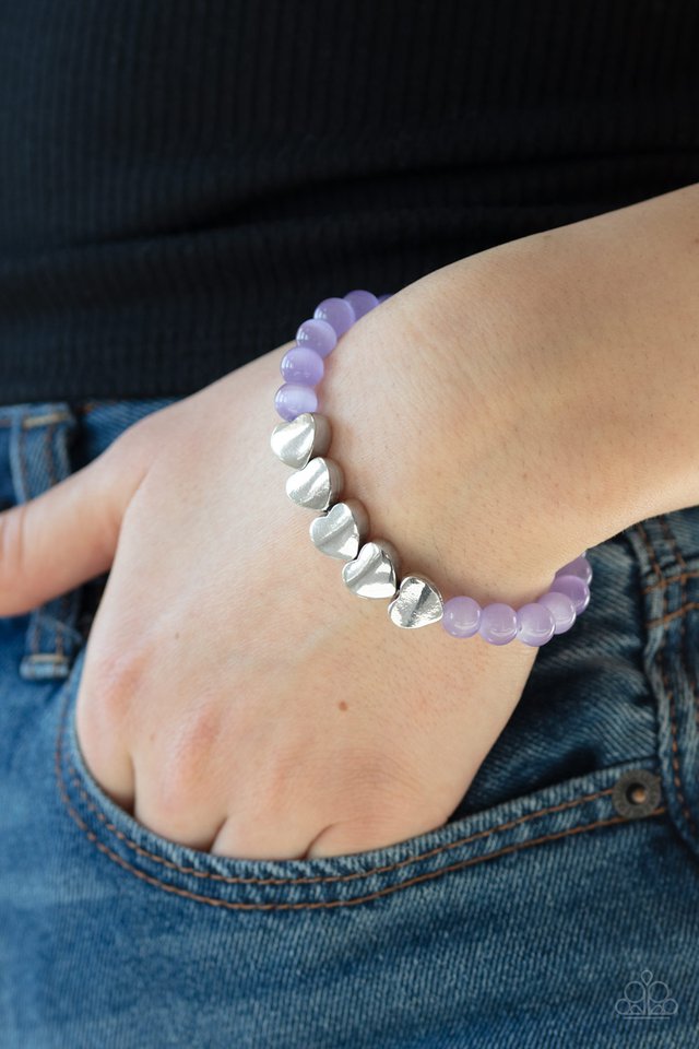 Paparazzi ♥ Heart-Melting Glow - Purple ♥ Bracelet