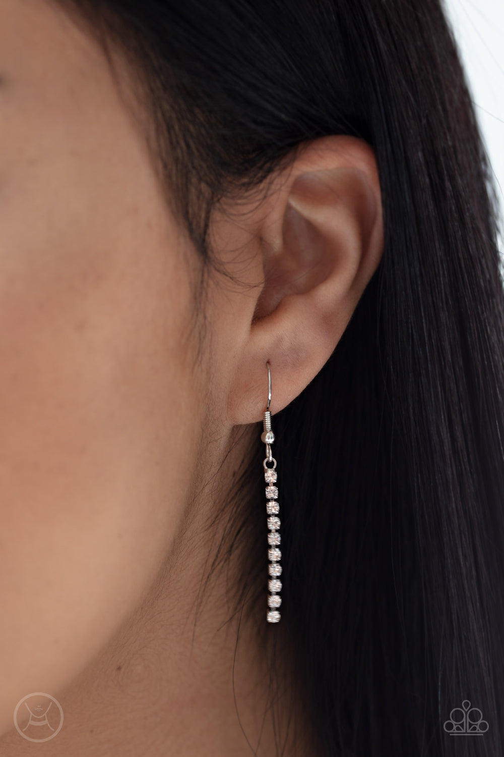 Paparazzi ♥ Double The Diva - White ♥ Necklace