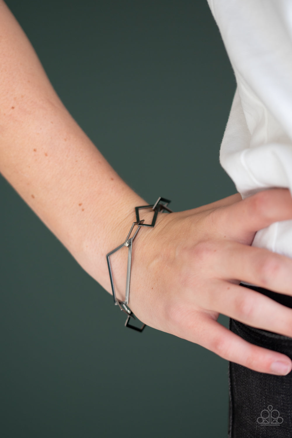 Paparazzi ♥ Shattered Shine - Black ♥ Bracelet