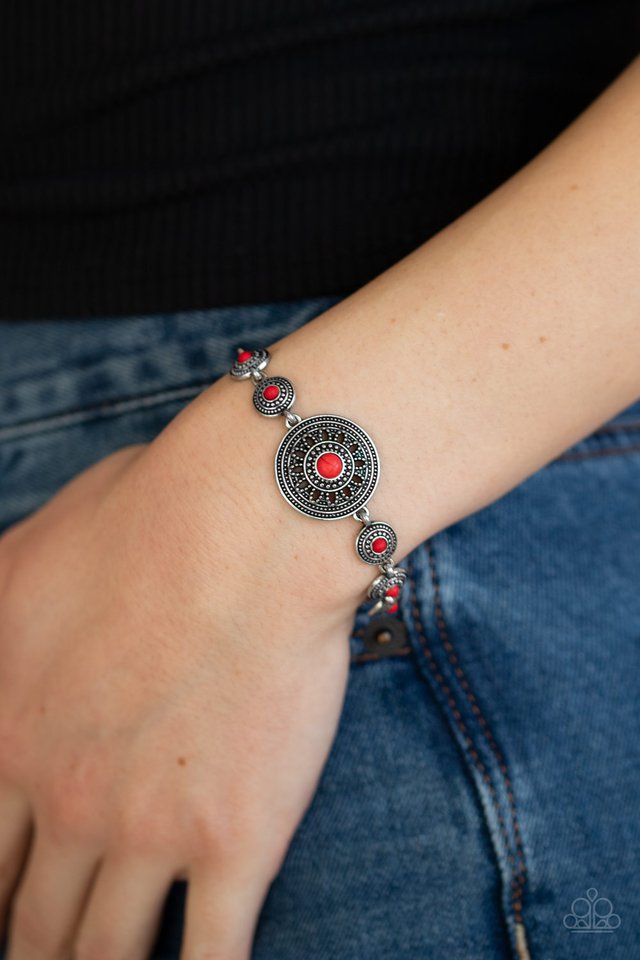 Paparazzi ♥ Rustic Renegade - Red ♥ Bracelet