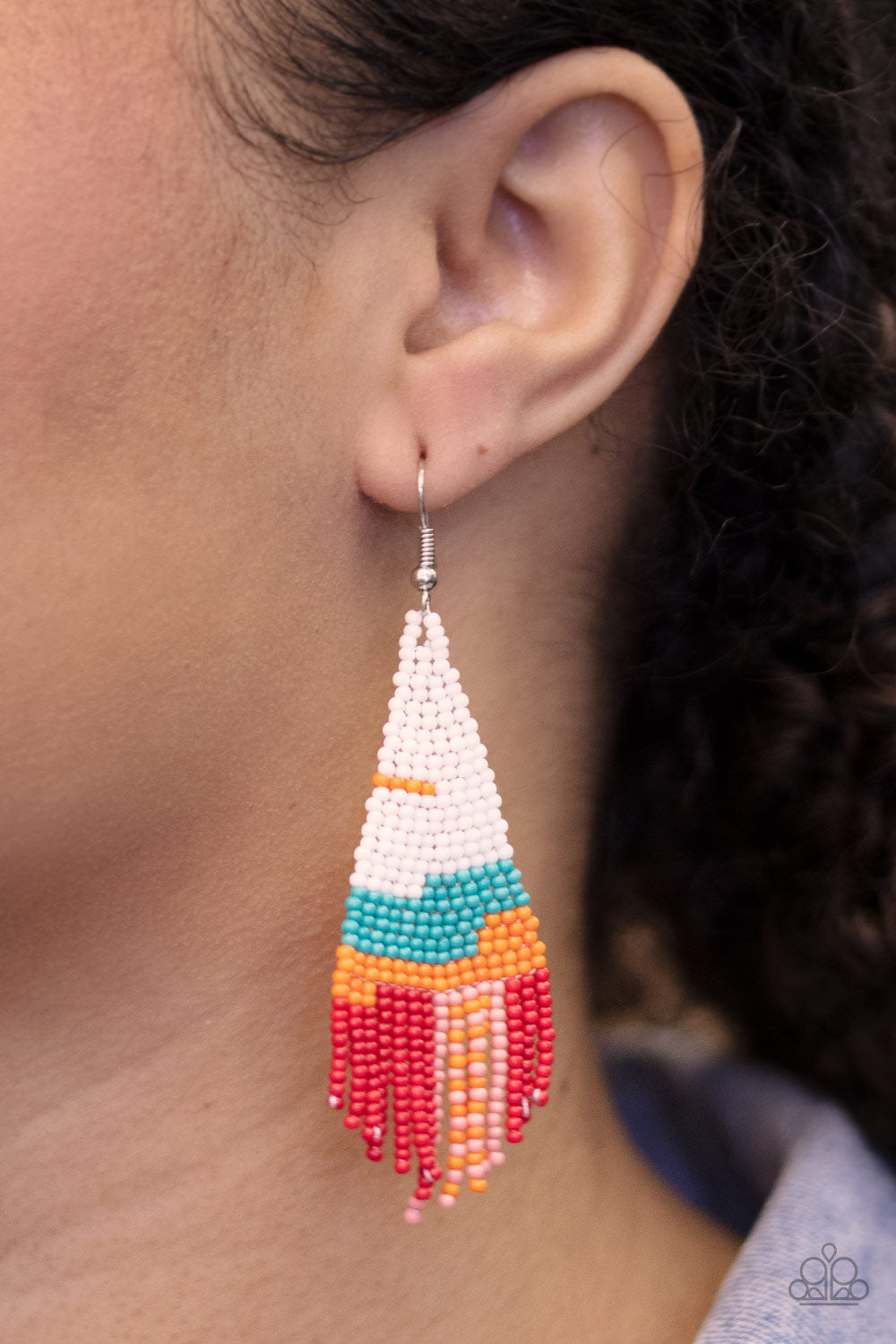 Paparazzi ♥ Summer Heat - White ♥ Earrings