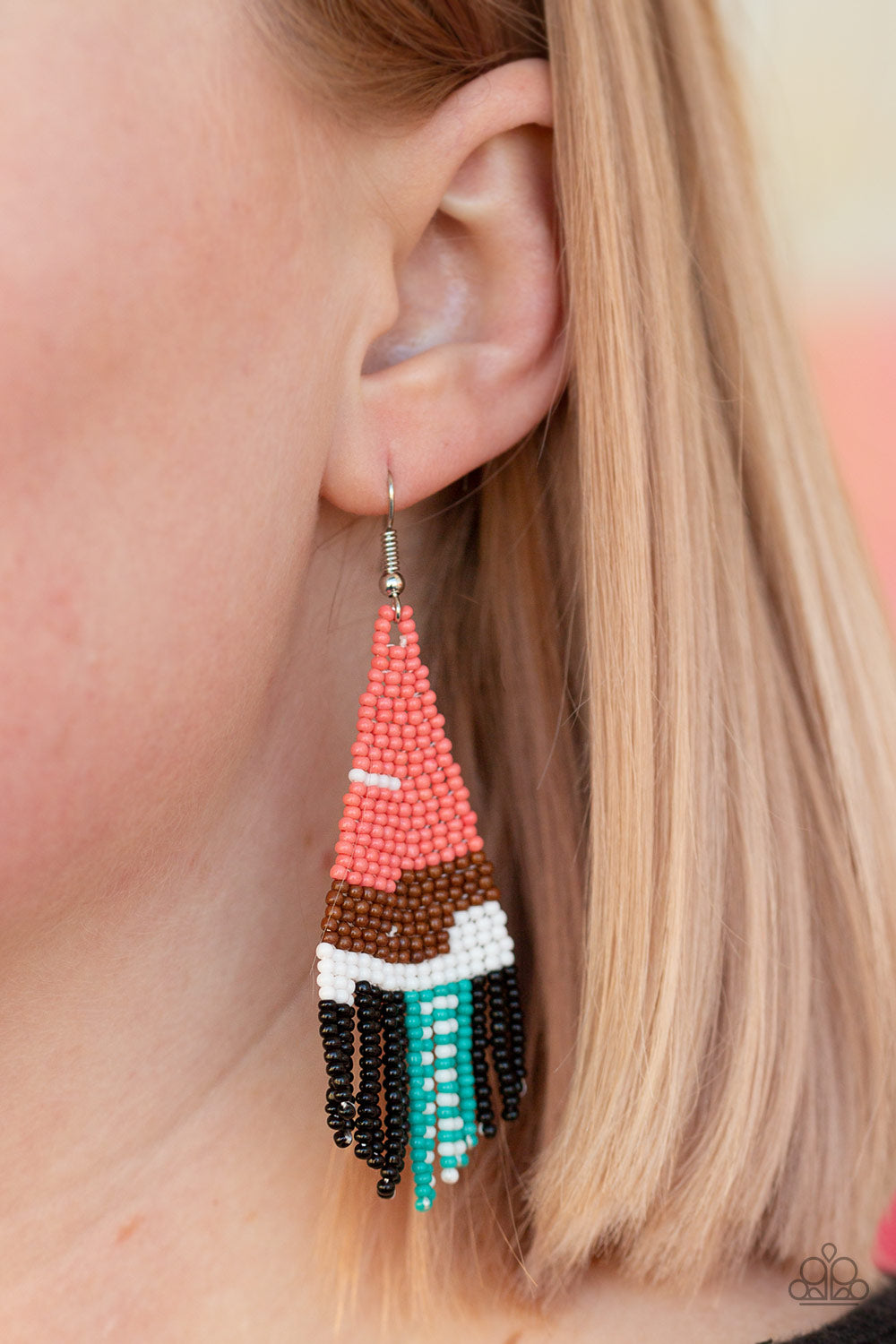 Paparazzi ♥ Summer Heat - Orange ♥ Earrings