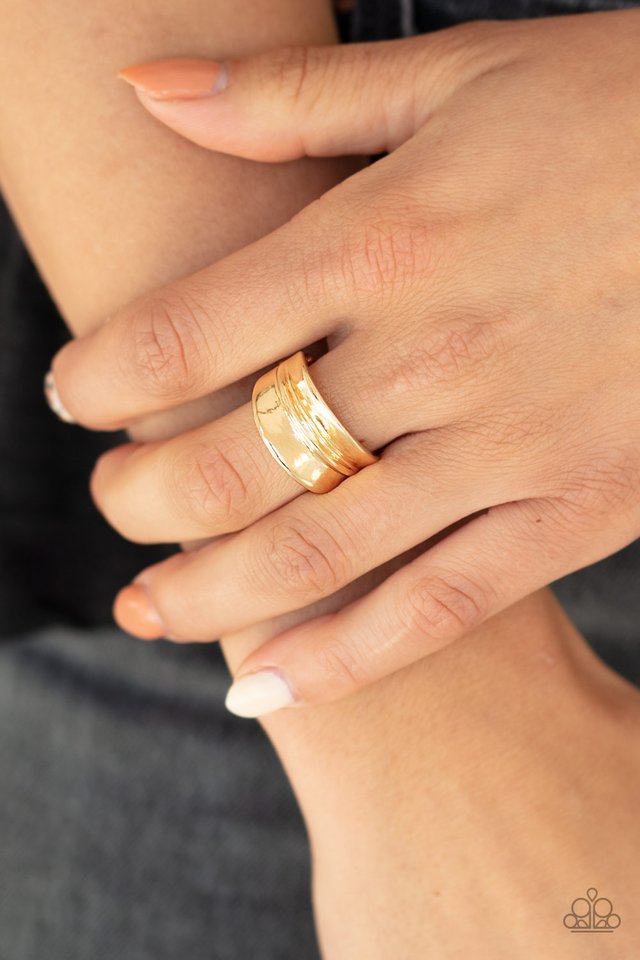 Paparazzi ♥ Band Together - Gold ♥ Ring
