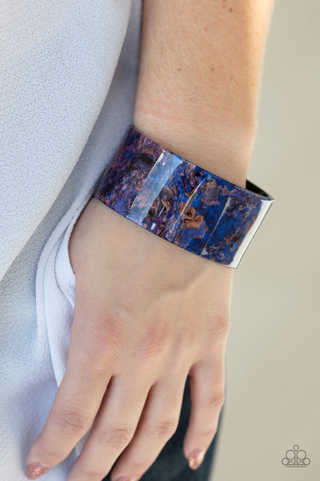 Paparazzi ♥ Marbled Mystique - Multi Blues ♥ Bracelet