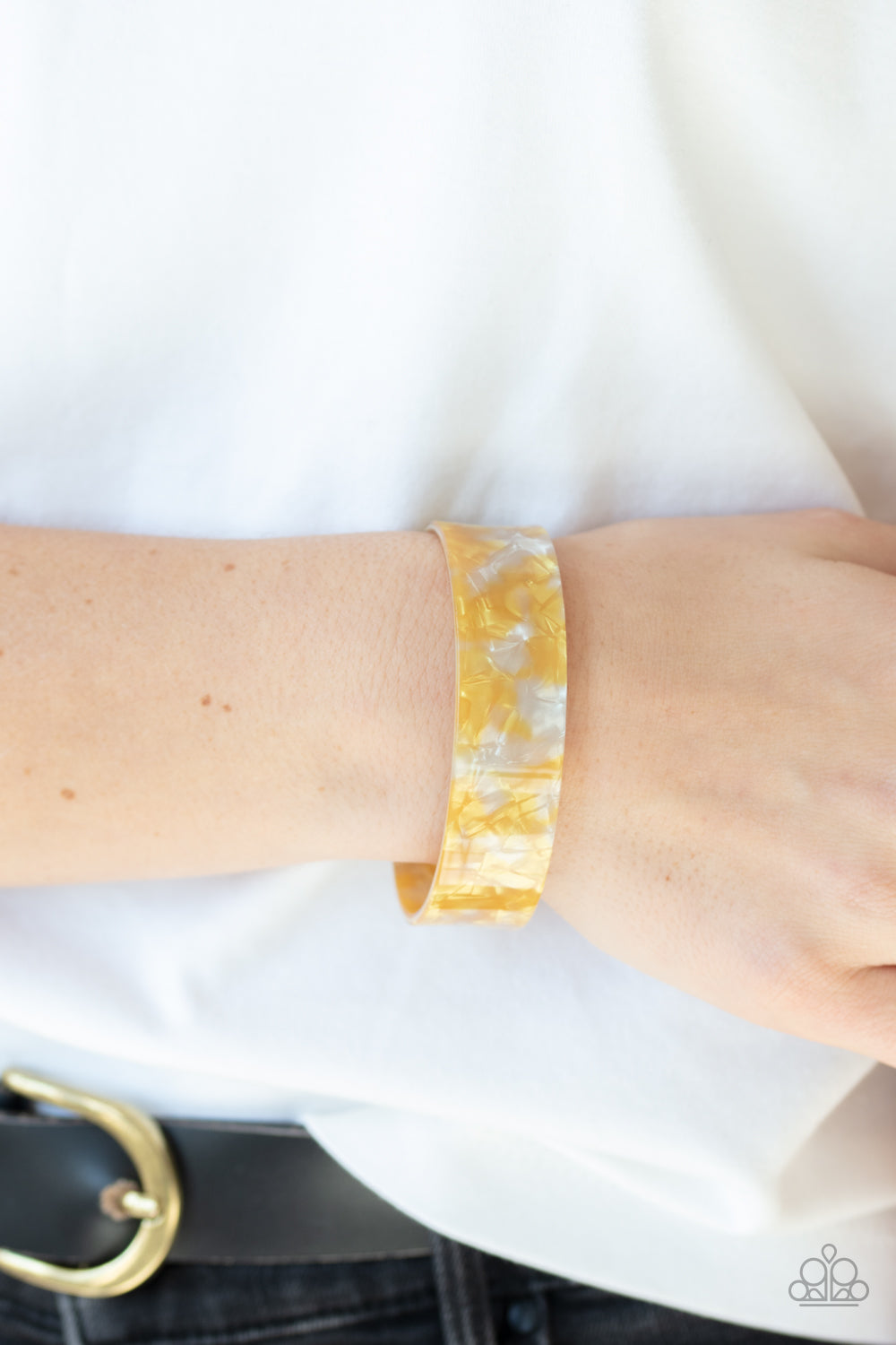 Paparazzi ♥ Glaze Daze - Yellow ♥ Bracelet
