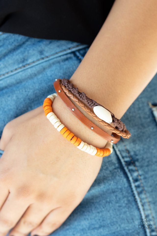 Paparazzi ♥ Beach Bounty - Orange ♥ Bracelet