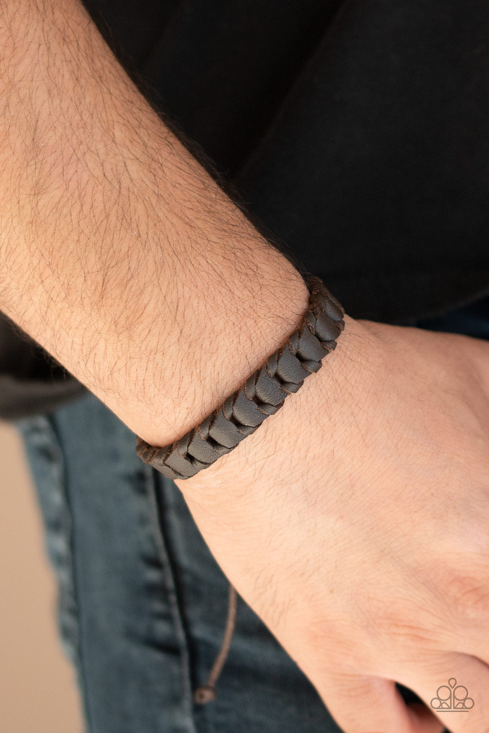 Paparazzi ♥ Grit and Grease - Brown ♥ Bracelet