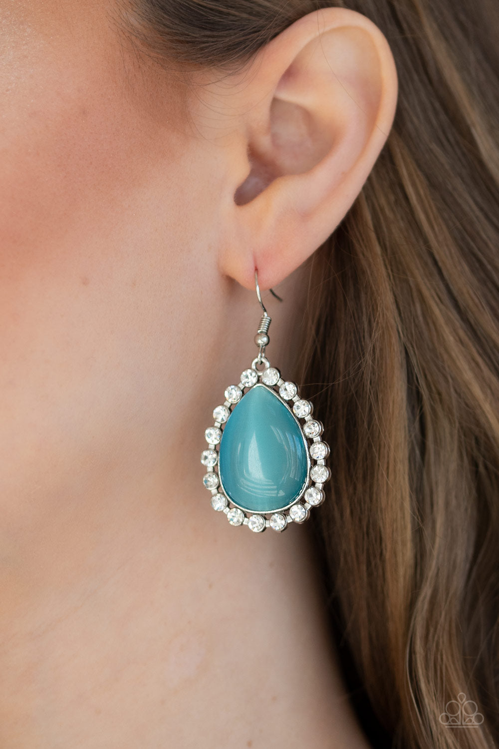Paparazzi ♥ Teardrop Trendsetter - Blue ♥ Earrings