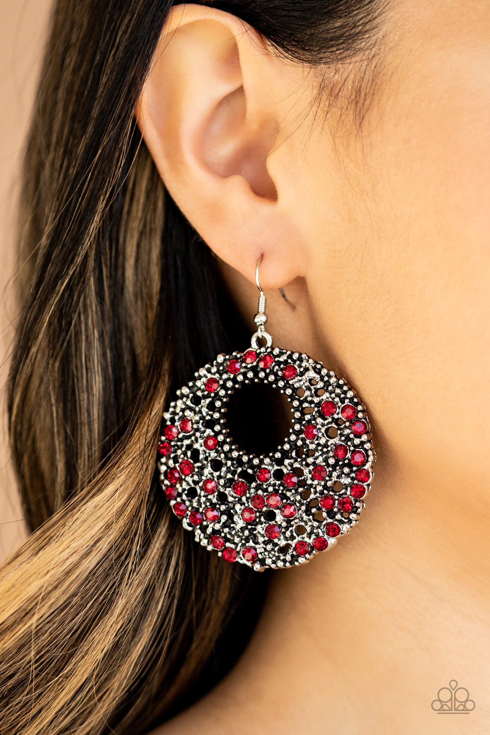 Paparazzi ♥ Starry Showcase - Red ♥ Earrings
