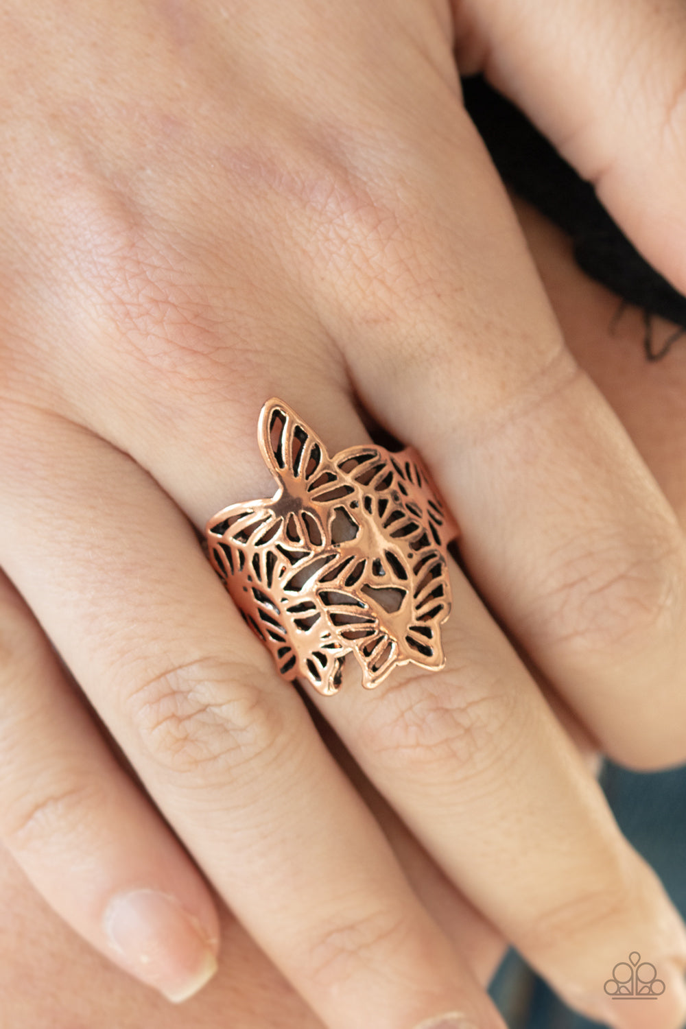 Paparazzi ♥ Banded Butterflies - Copper ♥ Ring