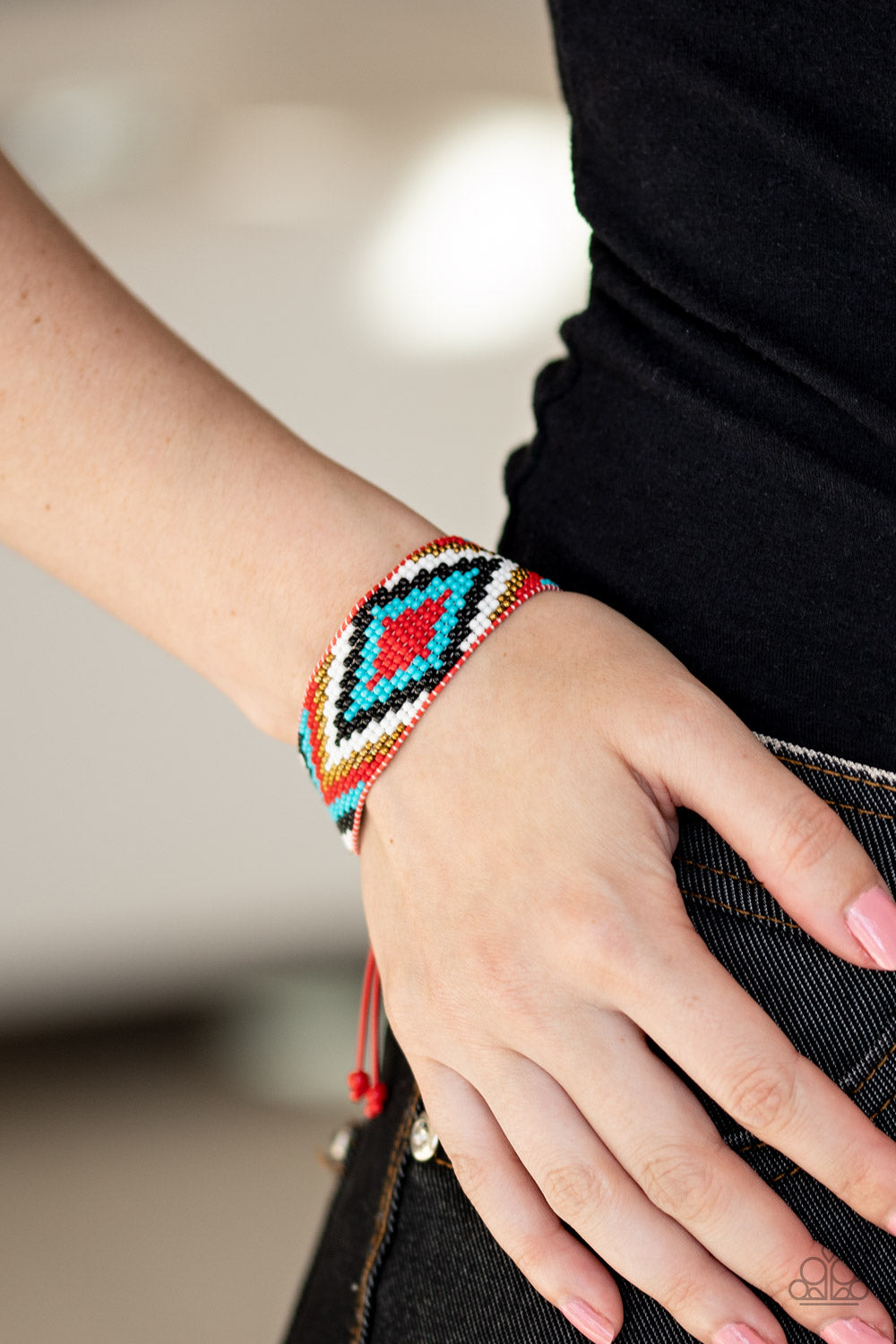 Paparazzi ♥ Beautifully Badlands - Red ♥ Bracelet