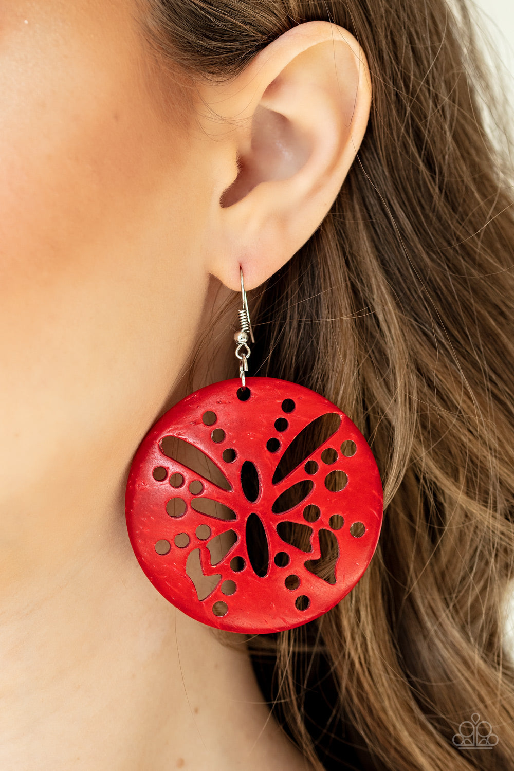 Paparazzi ♥ Bali Butterfly - Red ♥ Earrings