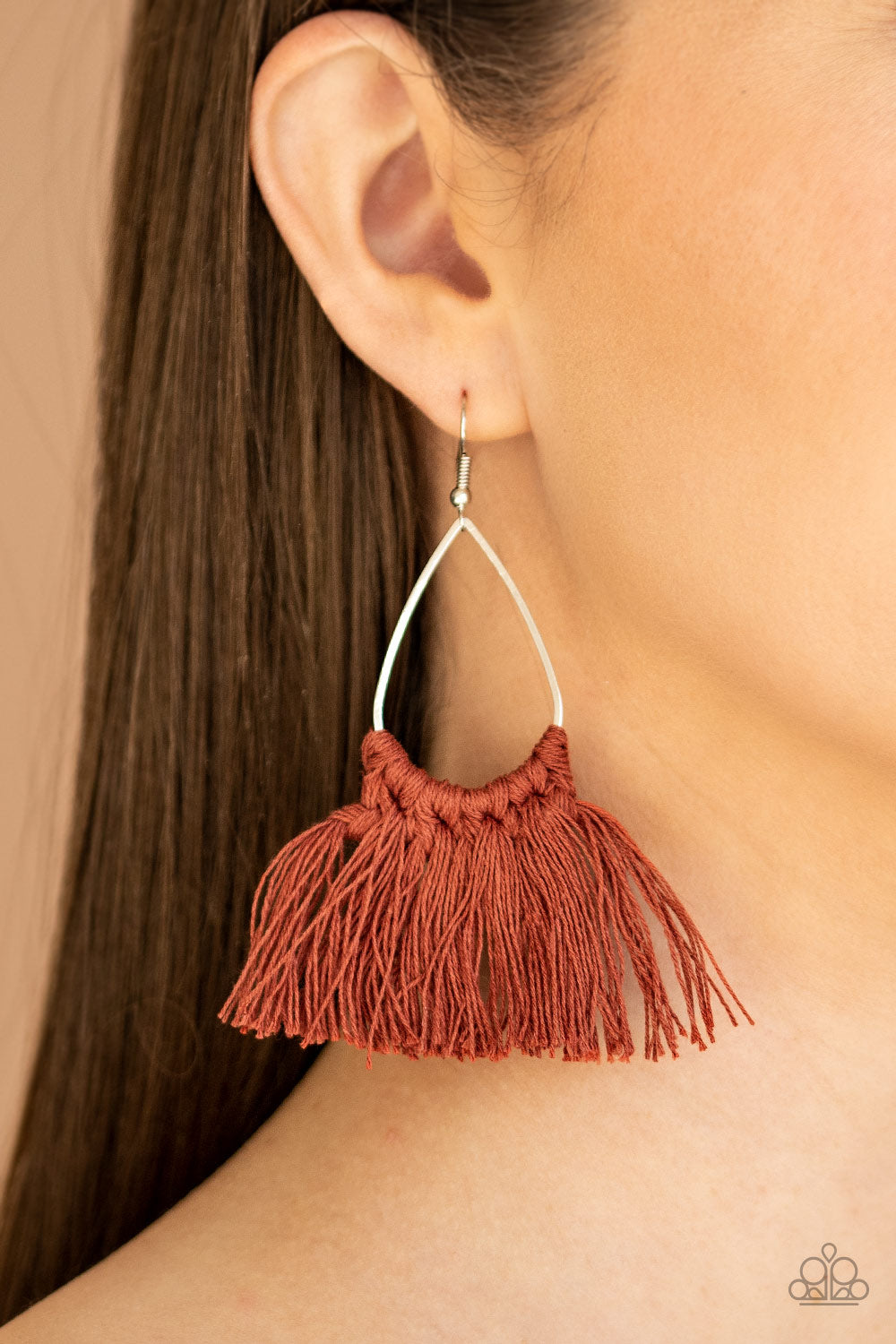 Paparazzi ♥ Tassel Treat - Brown ♥ Earrings