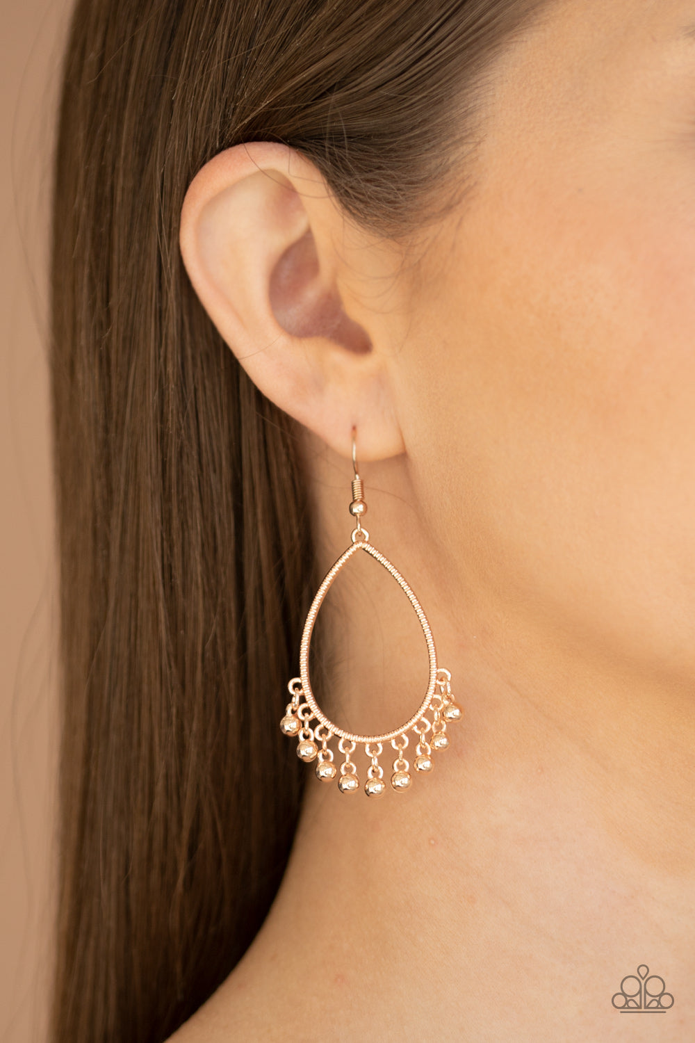 Paparazzi ♥ Country Charm - Rose Gold ♥ Earrings