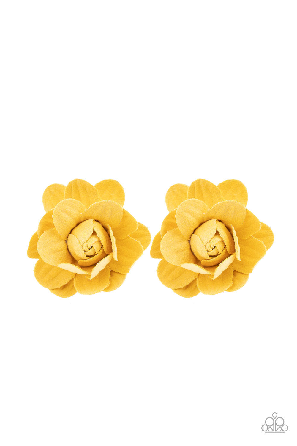 Paparazzi ♥ Beautifully Budding - Yellow ♥ Hair Clip