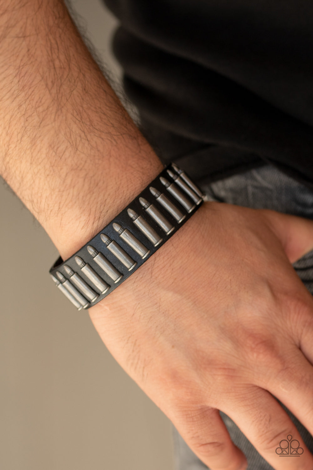 Paparazzi ♥ Armed and Dangerous - Black ♥ Bracelet