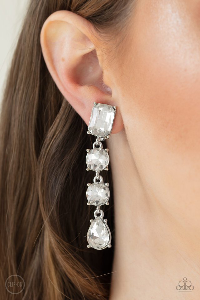 Paparazzi ♥ Make A-LIST - White ♥ Clip-On