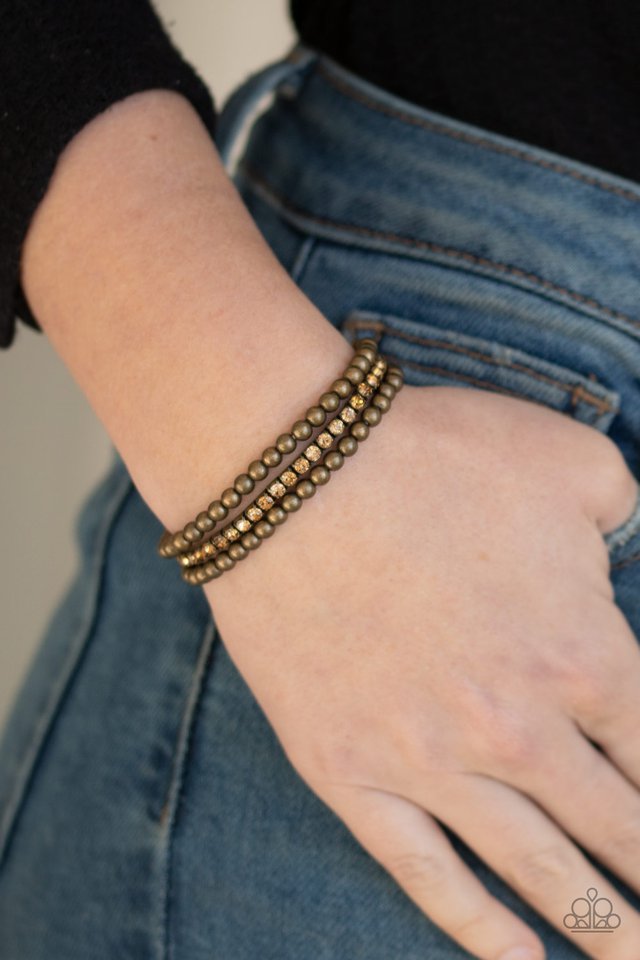 Paparazzi ♥ Glam Game - Brass ♥ Bracelet