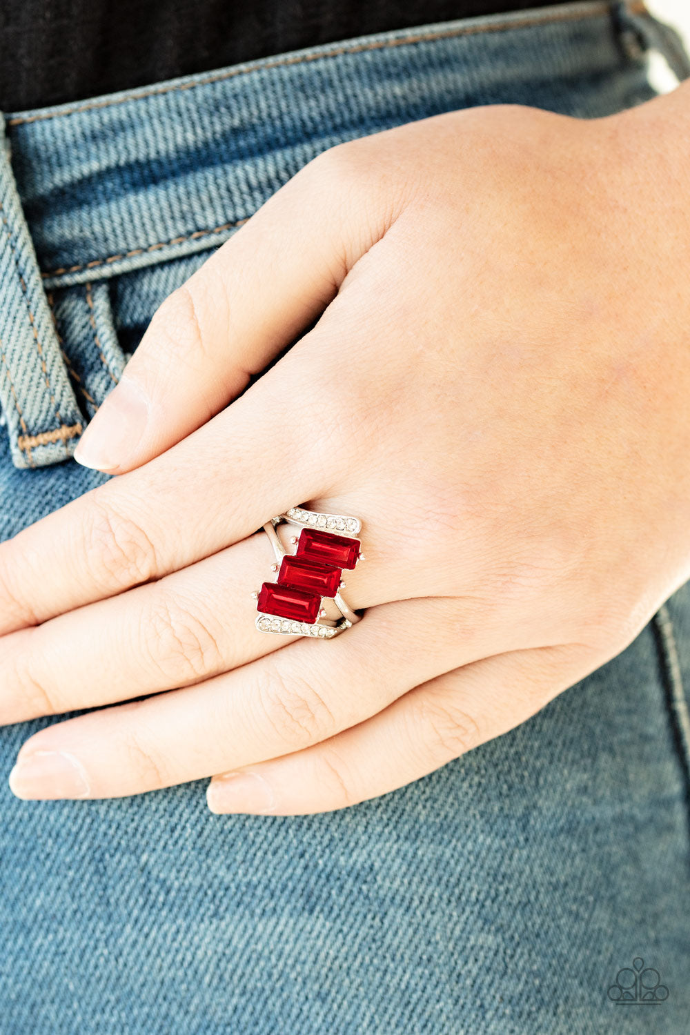 Paparazzi ♥ Triple Razzle - Red ♥ Ring