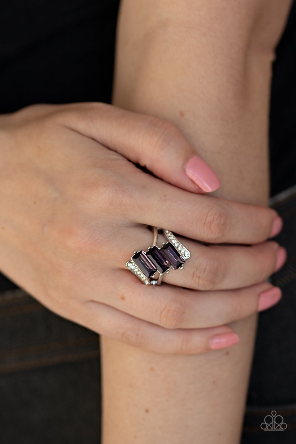 Paparazzi ♥ Triple Razzle - Purple ♥ Ring