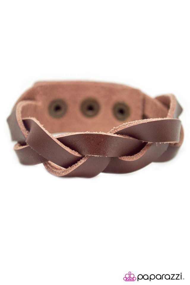 Paparazzi ♥ Plain Jane - Brown ♥ Bracelet