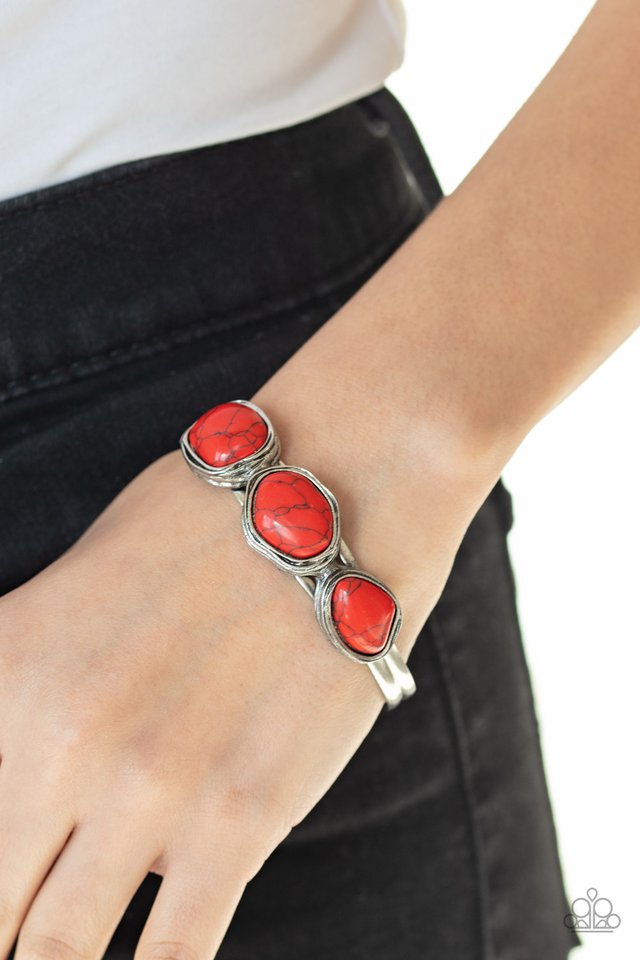 Paparazzi ♥ Stone Shop - Red ♥ Bracelet