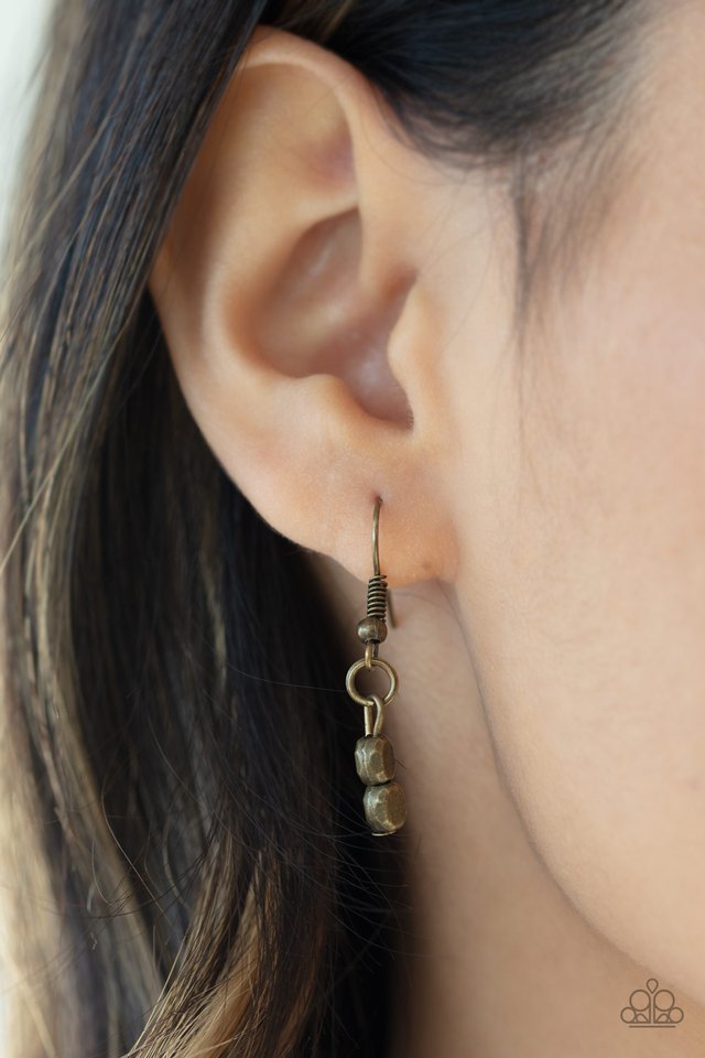 Paparazzi ♥ Brush It Off - Brass ♥ Necklace