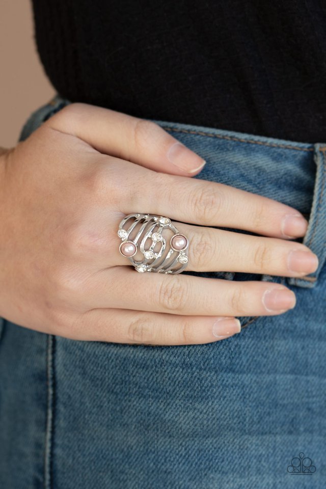 Paparazzi ♥ Dancing Diamonds - Pink ♥ Ring