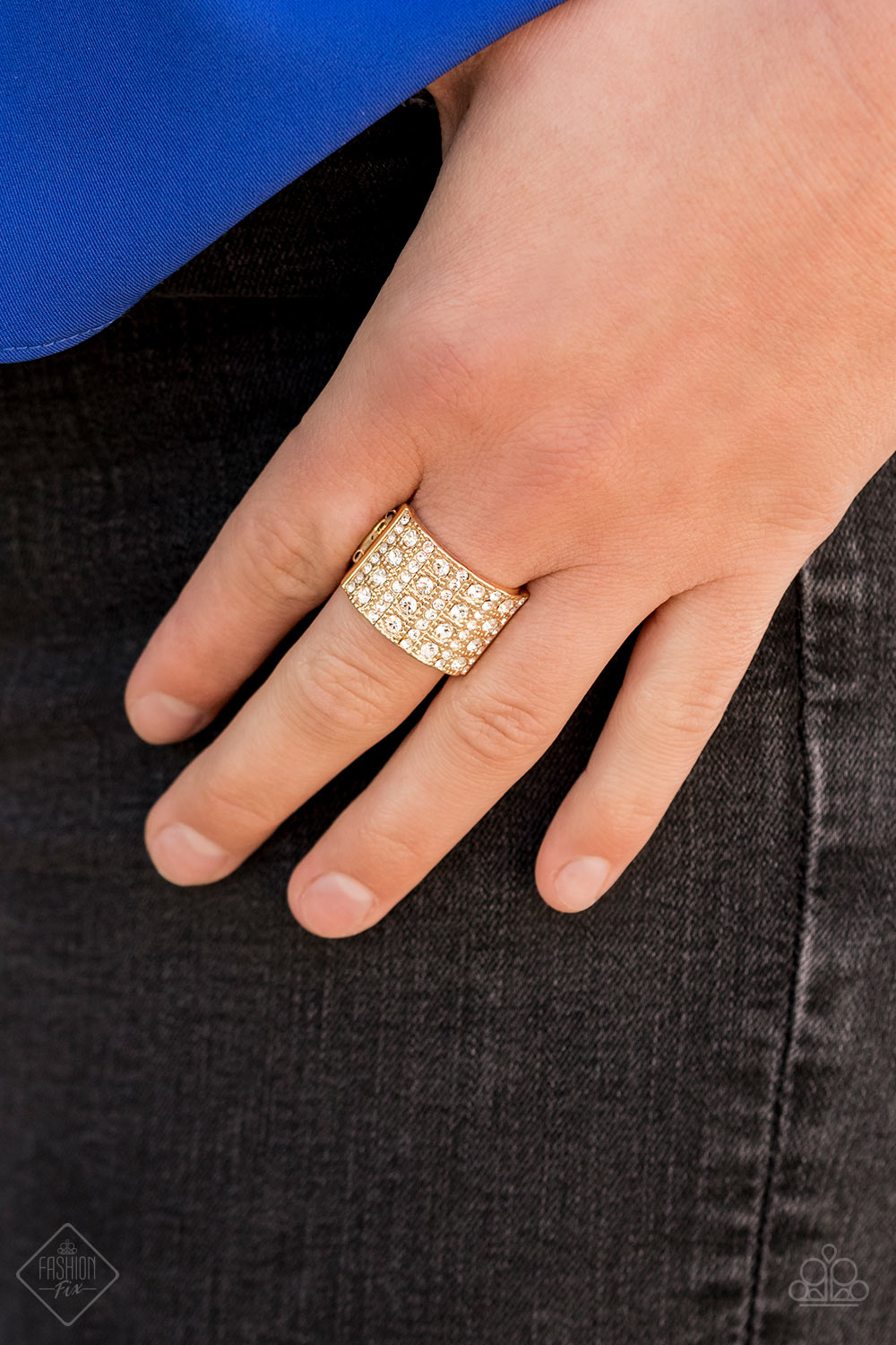 Paparazzi ♥ Diamond Drama - Gold ♥ Ring
