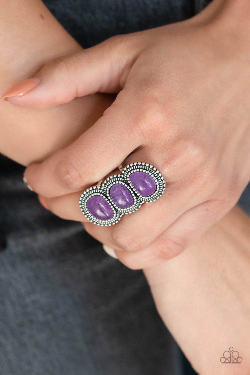 Paparazzi ♥ Radiant Rubble - Purple ♥ Ring
