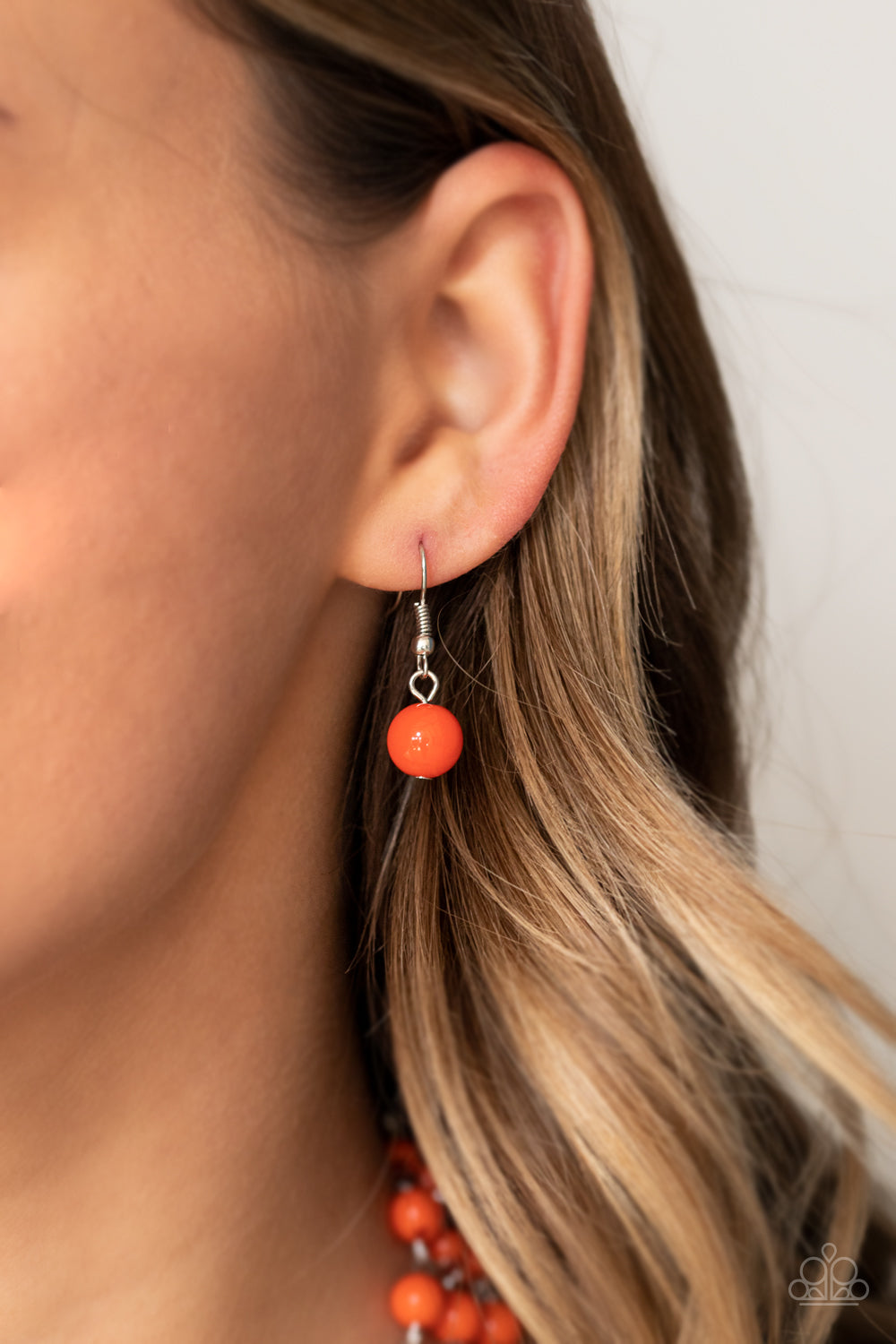 Paparazzi ♥ A La Vogue - Orange ♥ Necklace