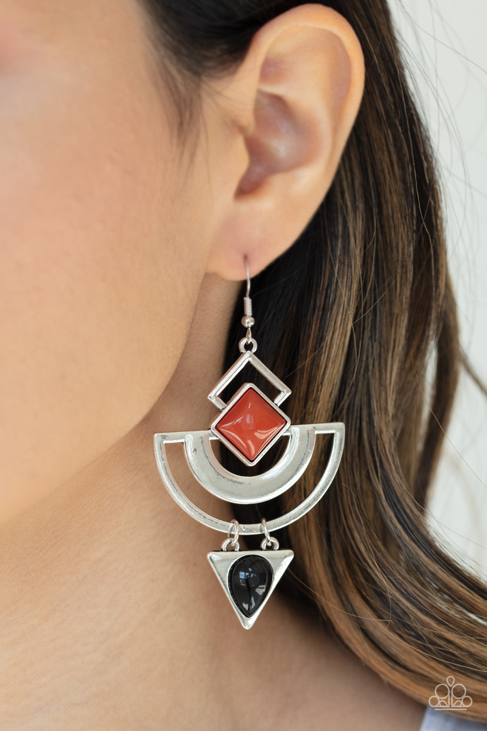 Paparazzi ♥ Geo Gypsy - Multi ♥ Earrings