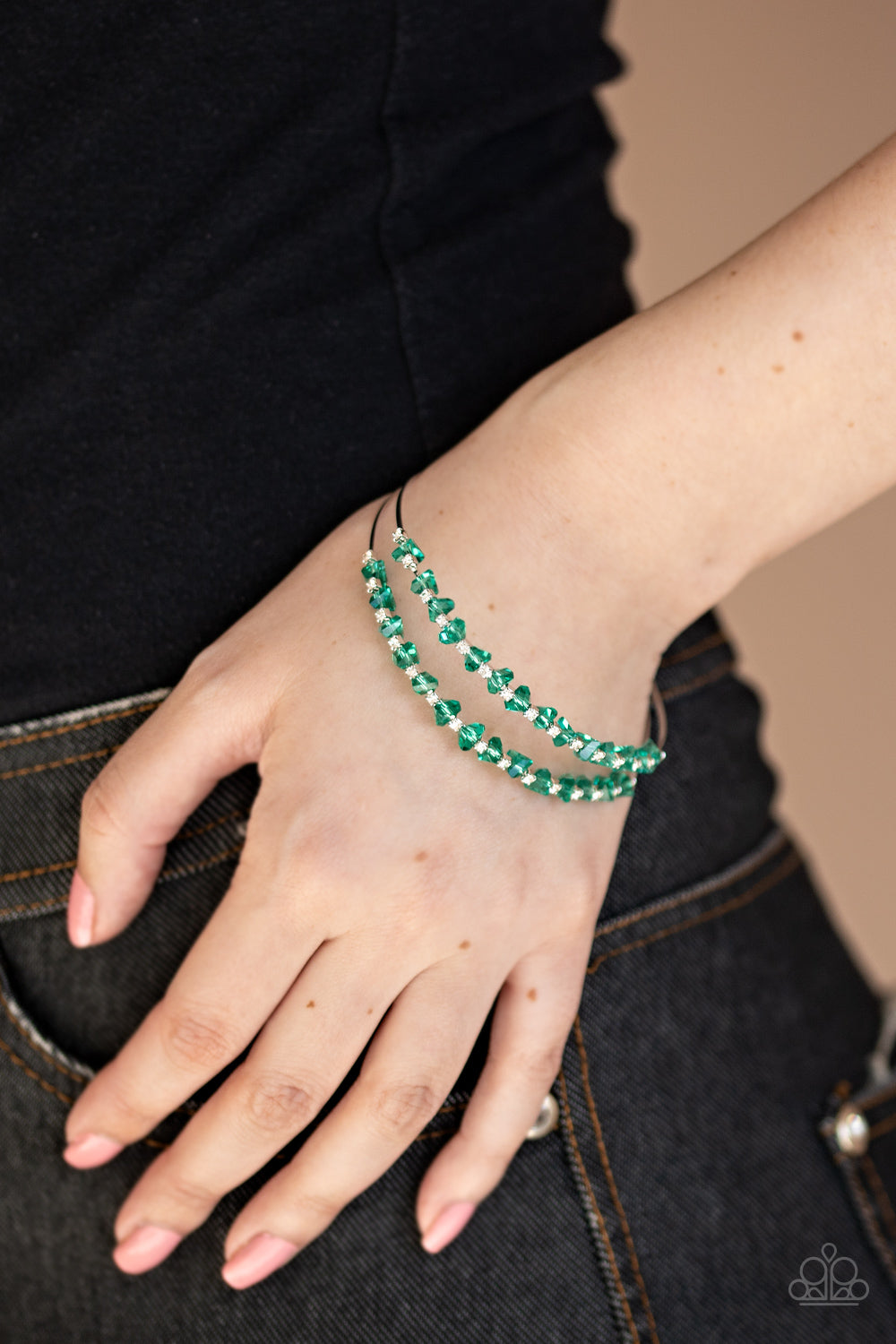 Paparazzi ♥ Prismatic Posh - Green ♥ Bracelet